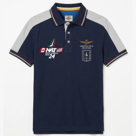 POLO A MANICA CORTA BLU NAVY