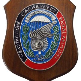 CREST CARABINIERI 1 BTG CC PARACADUTISTI TUSCANIA MIS CM 22,5X17,5