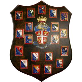 MAXICREST ARALDICO E LEGIONI CARABINIERI MIS CM 45,5X35