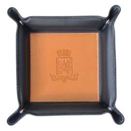 VUOTATASCHE STEMMA ARALDICO MARRONE