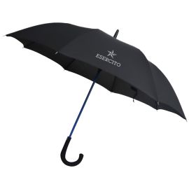 OMBRELLO CLASSICO AUTOMATICO NERO MANICO BLU