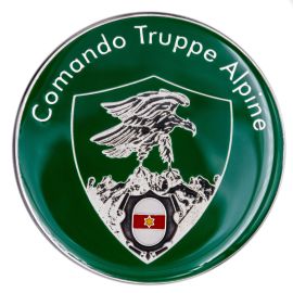 FERMACARTE IN METALLO SMALTATO COMANDO TRUPPE ALPINE E.I.