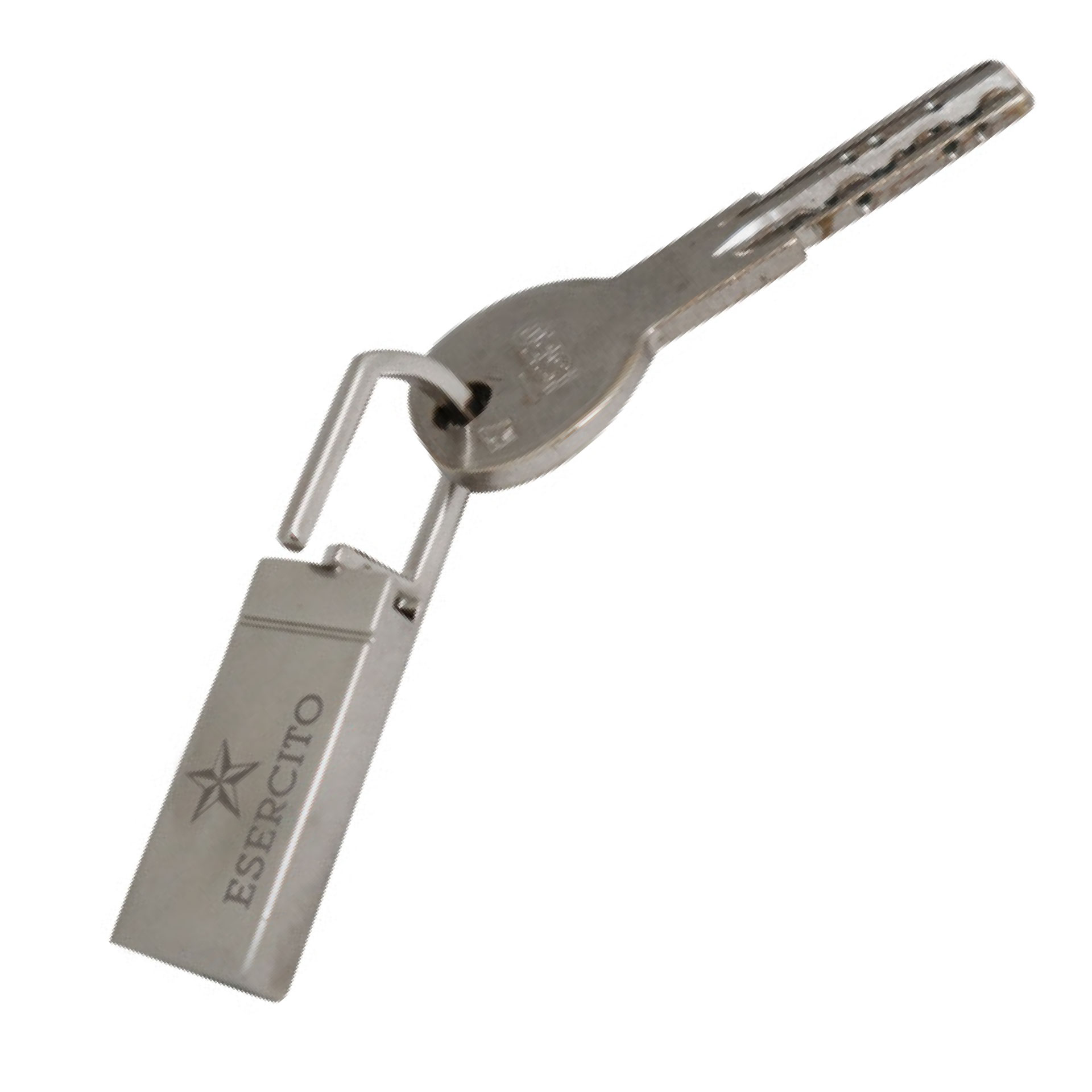 PORTACHIAVI ACCIAIO LUCCHETTO QUADRATO