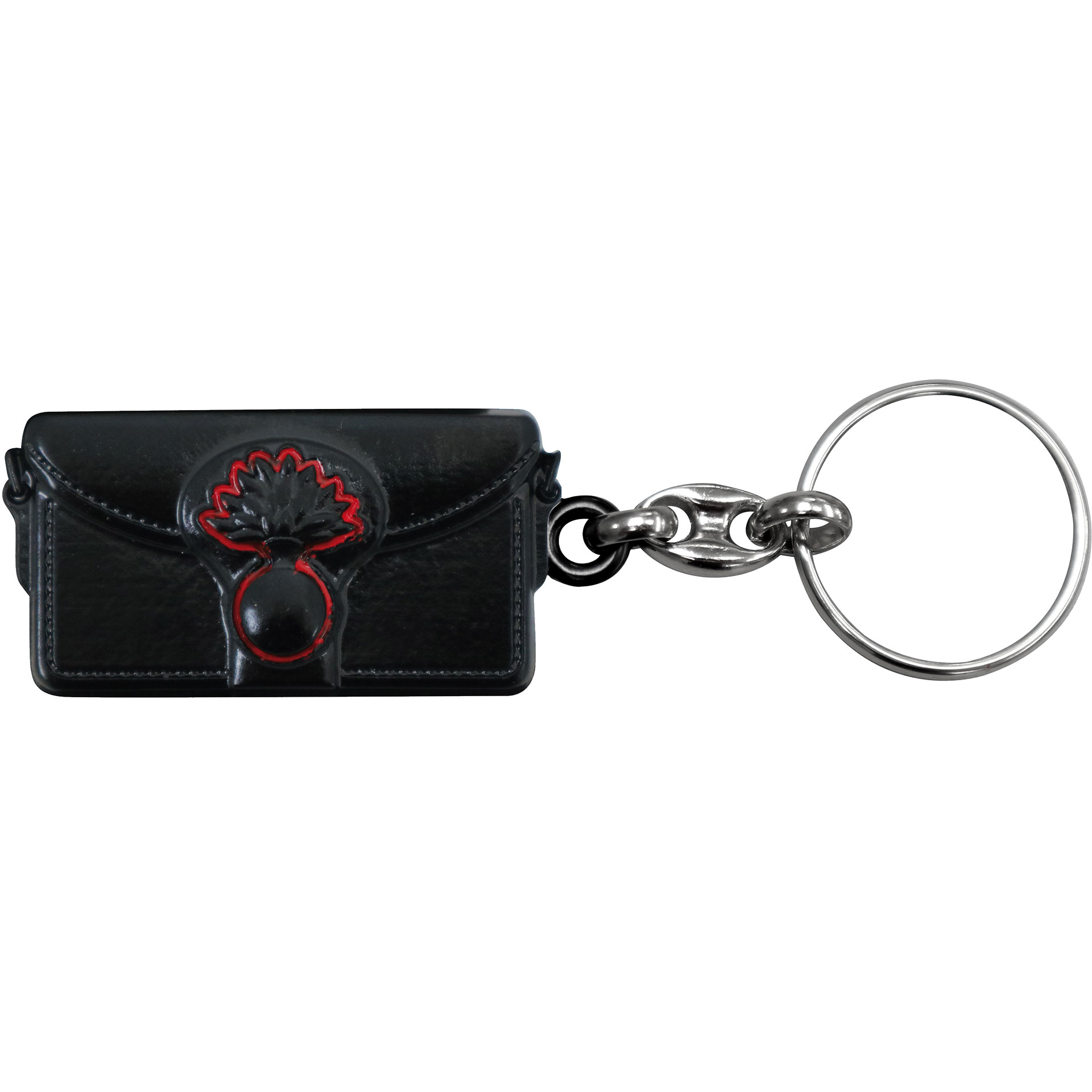 PORTACHIAVI IN METALLO SMALTATO GALVANICA NERA GIBERNA CARABINIERI