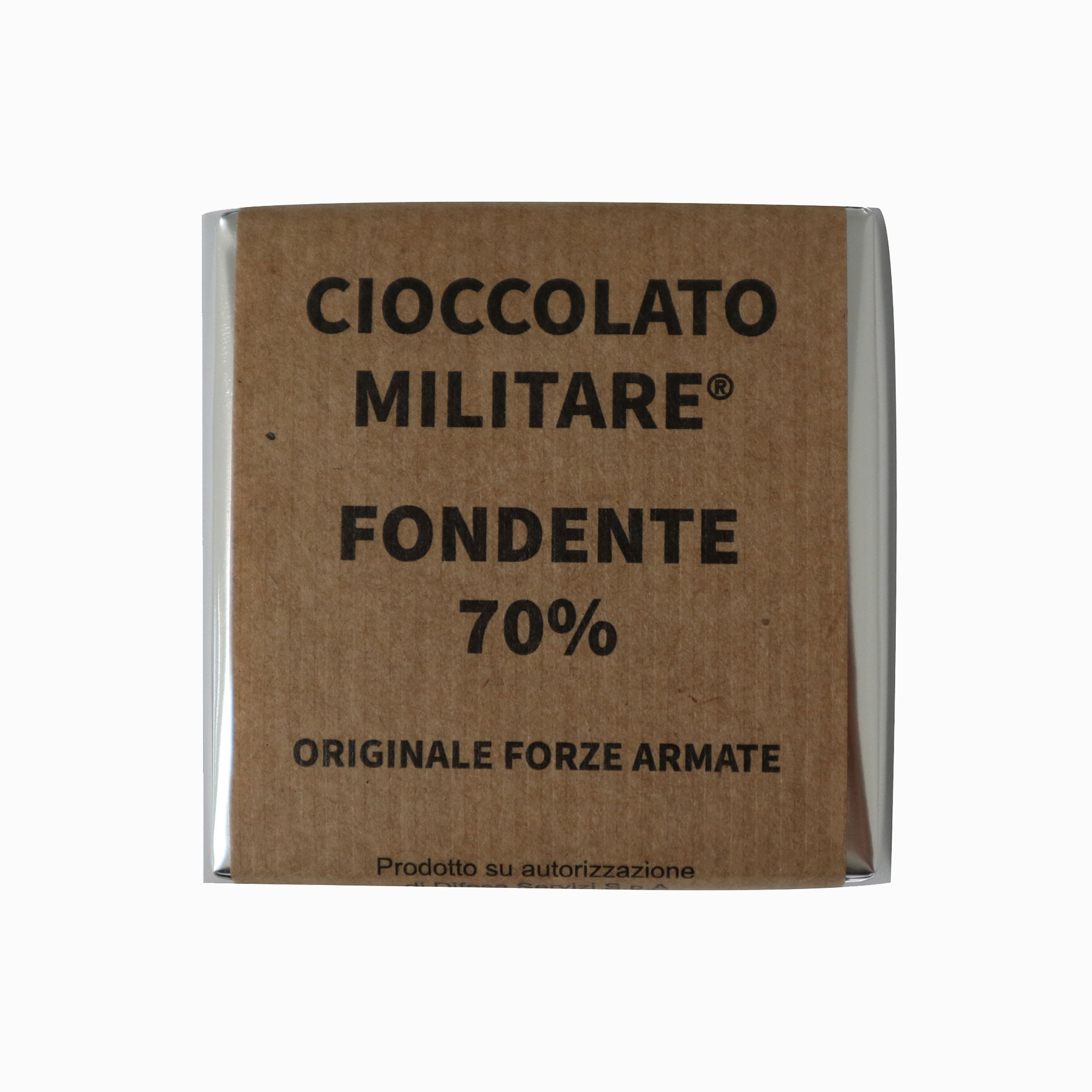 TAVOLETTA 25 GR FONDENTE CIOCCOLATO MILITARE