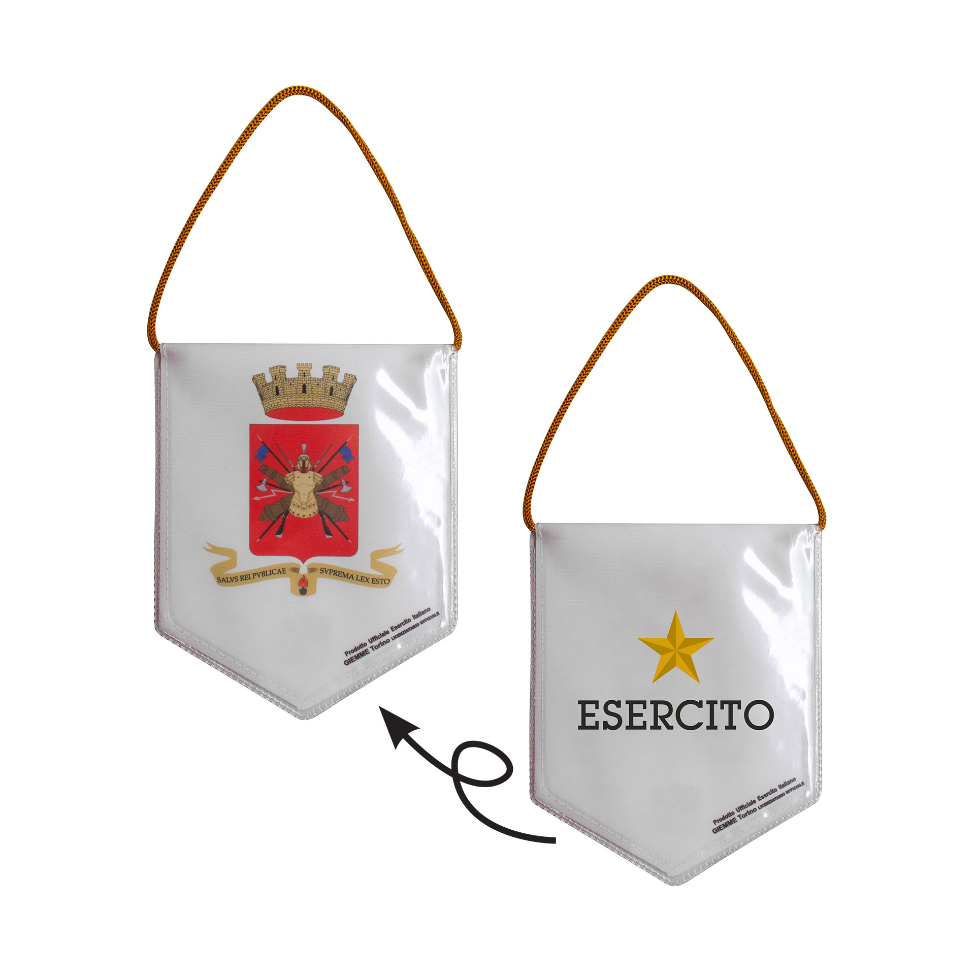 GAGLIARDETTO STAMPATO 11X9 CM