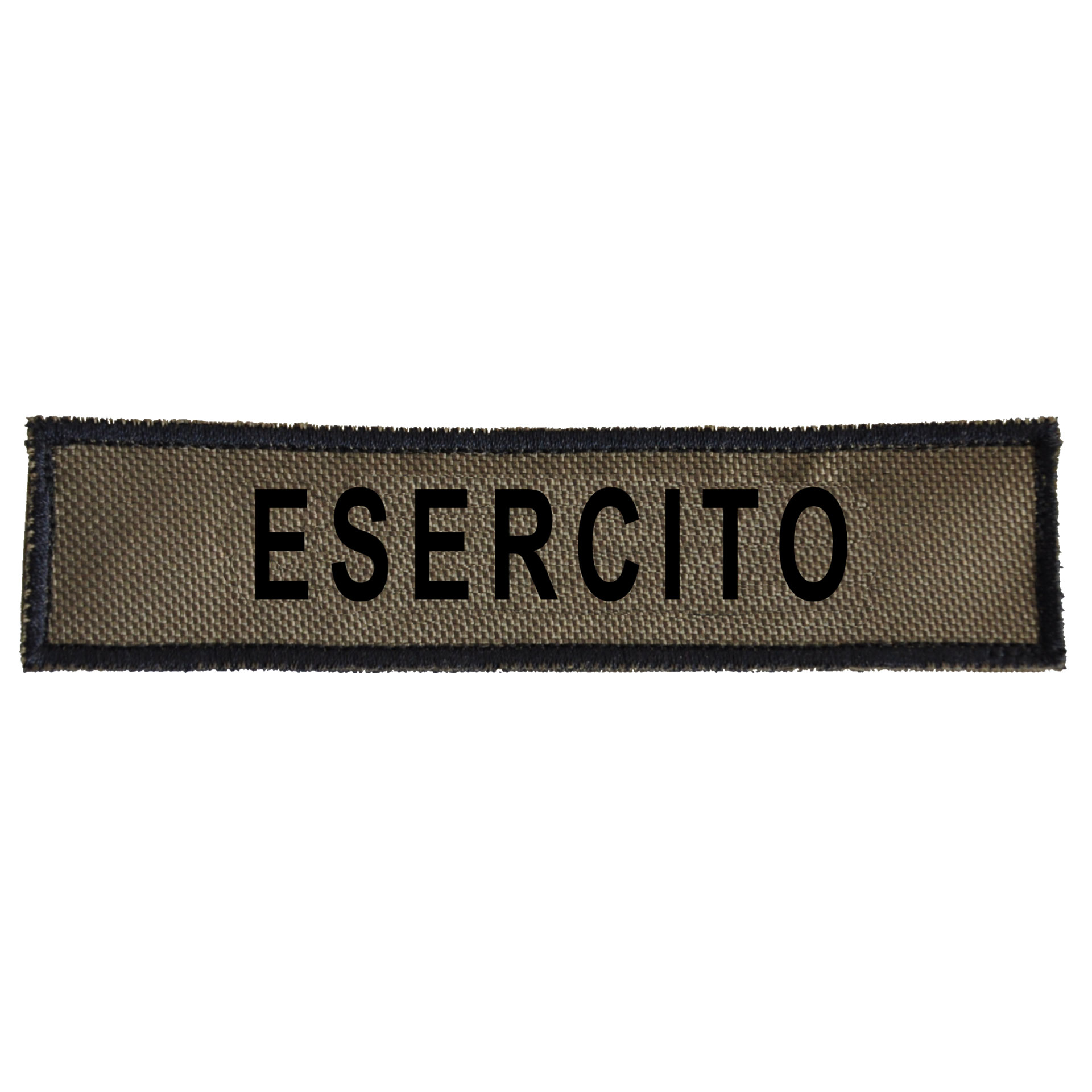 TOPPA RICAMATA CON VELCRO SCRITTA ESERCITO