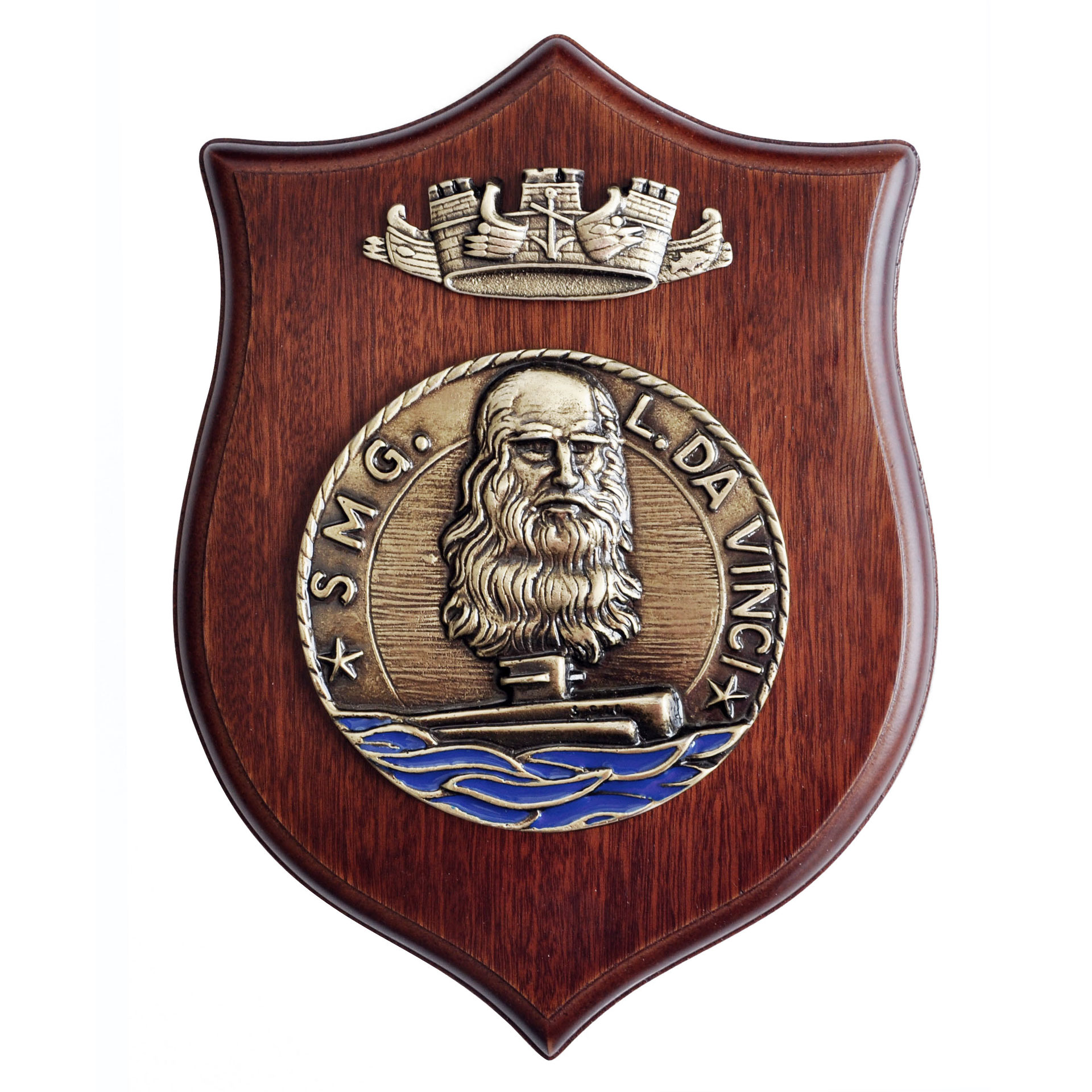 CREST IN METALLO M.M. SMG DA VINCI