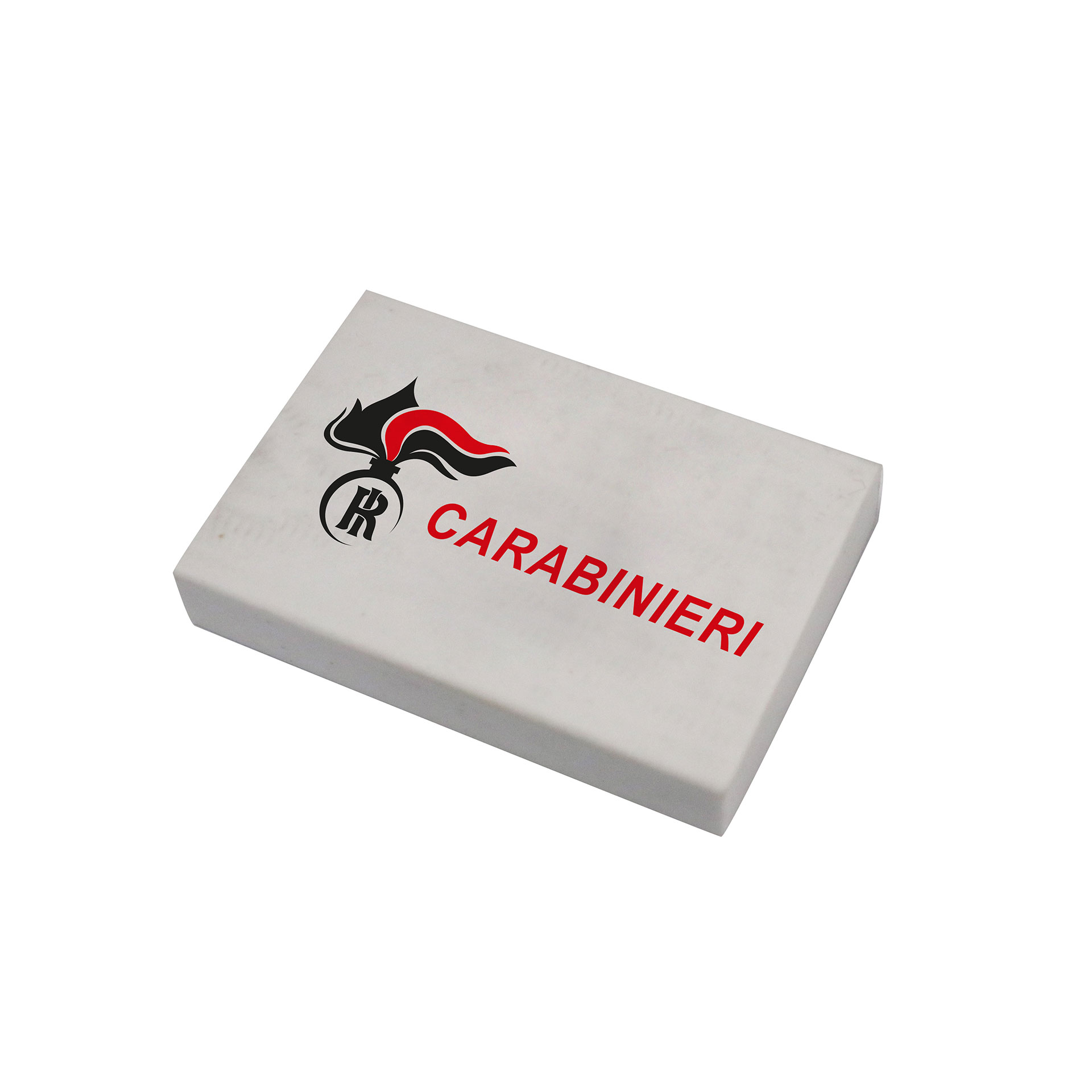 GOMMA BIANCA PER CANCELLARE LOGO CARABINIERI