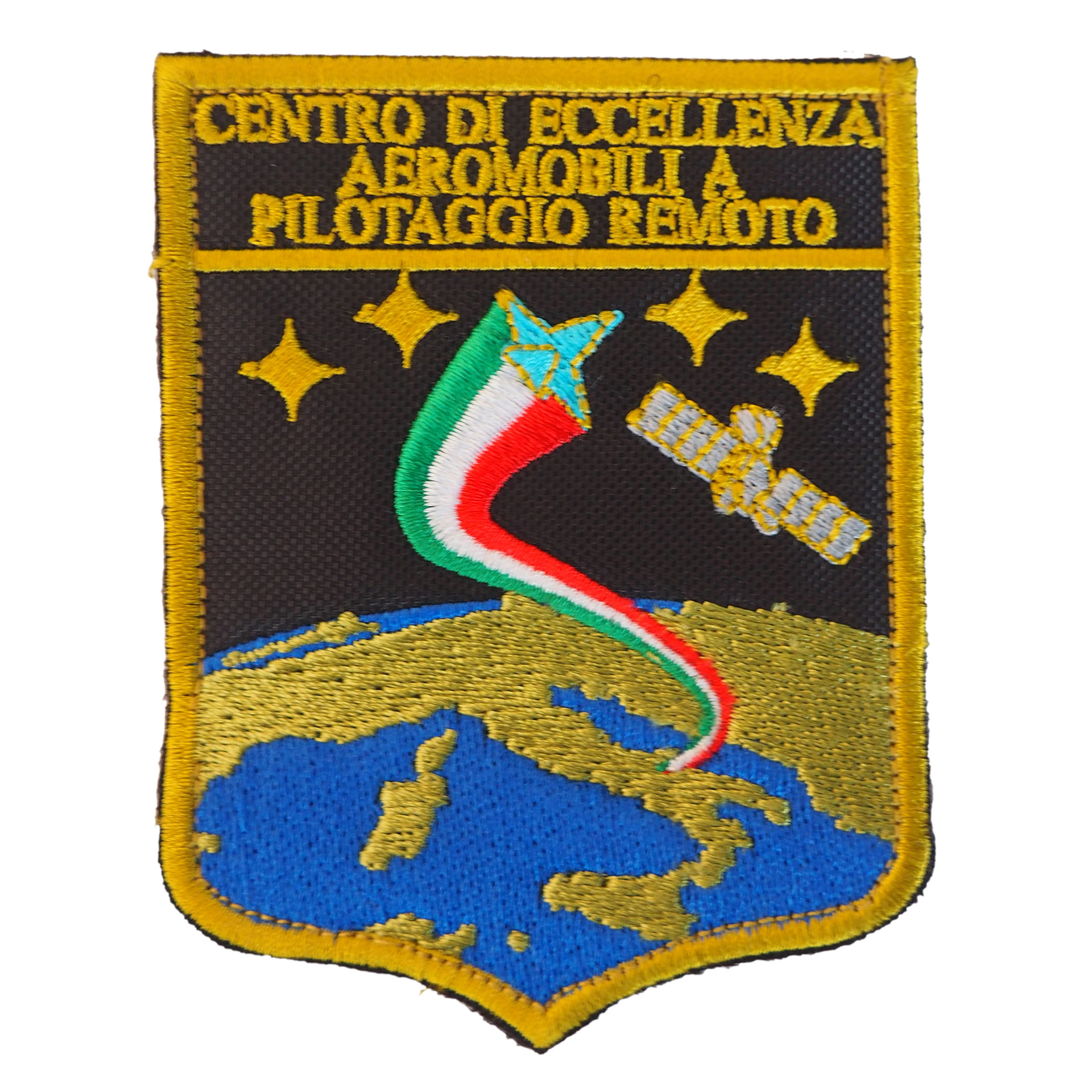 PATCH RICAMATA CON VELCRO 70X90MM CENTRO DI ECCELLENZA AEROMOBILI