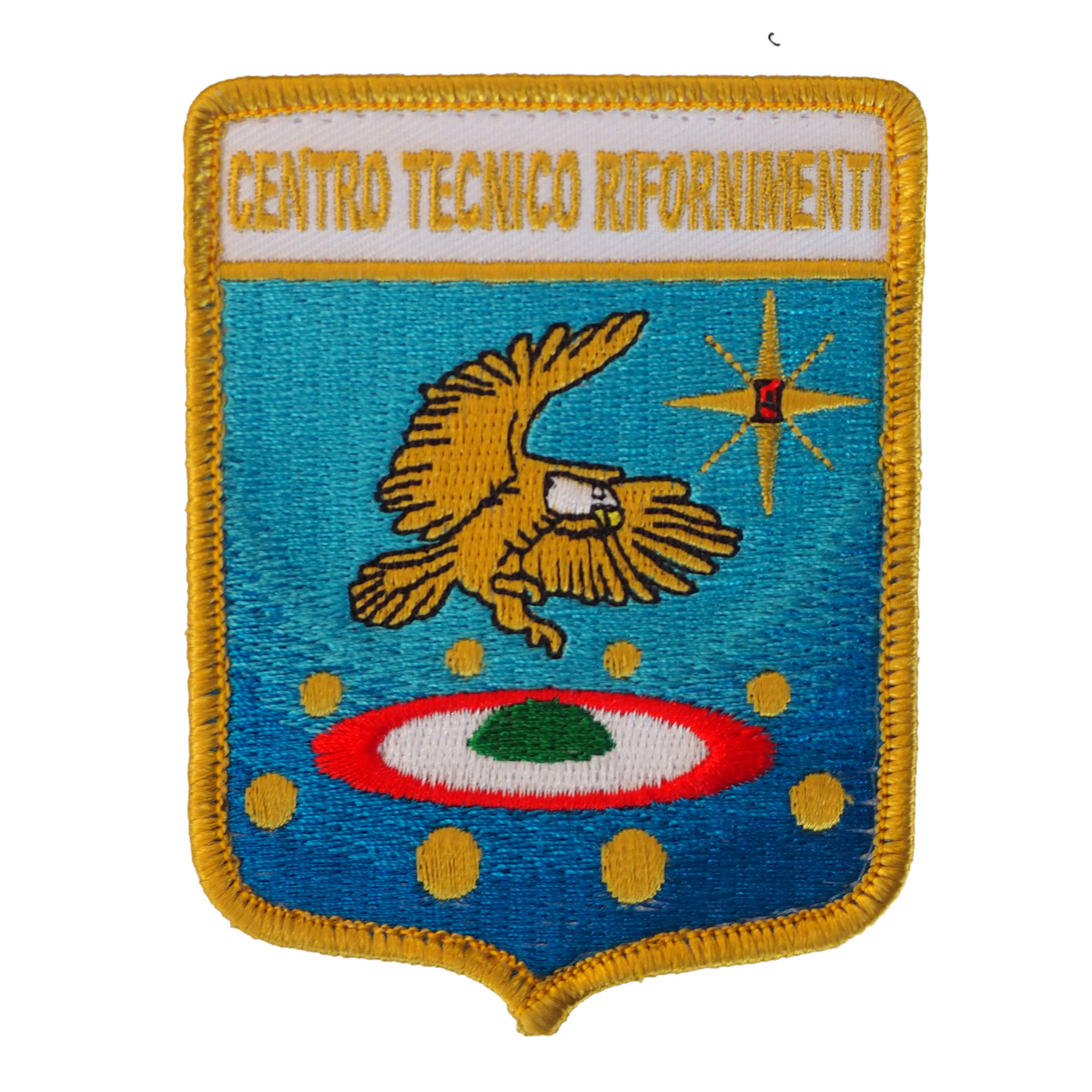 PATCH RICAMATA CON VELCRO 70X90MM CENTRO TECNICO RIFORNIMENTI