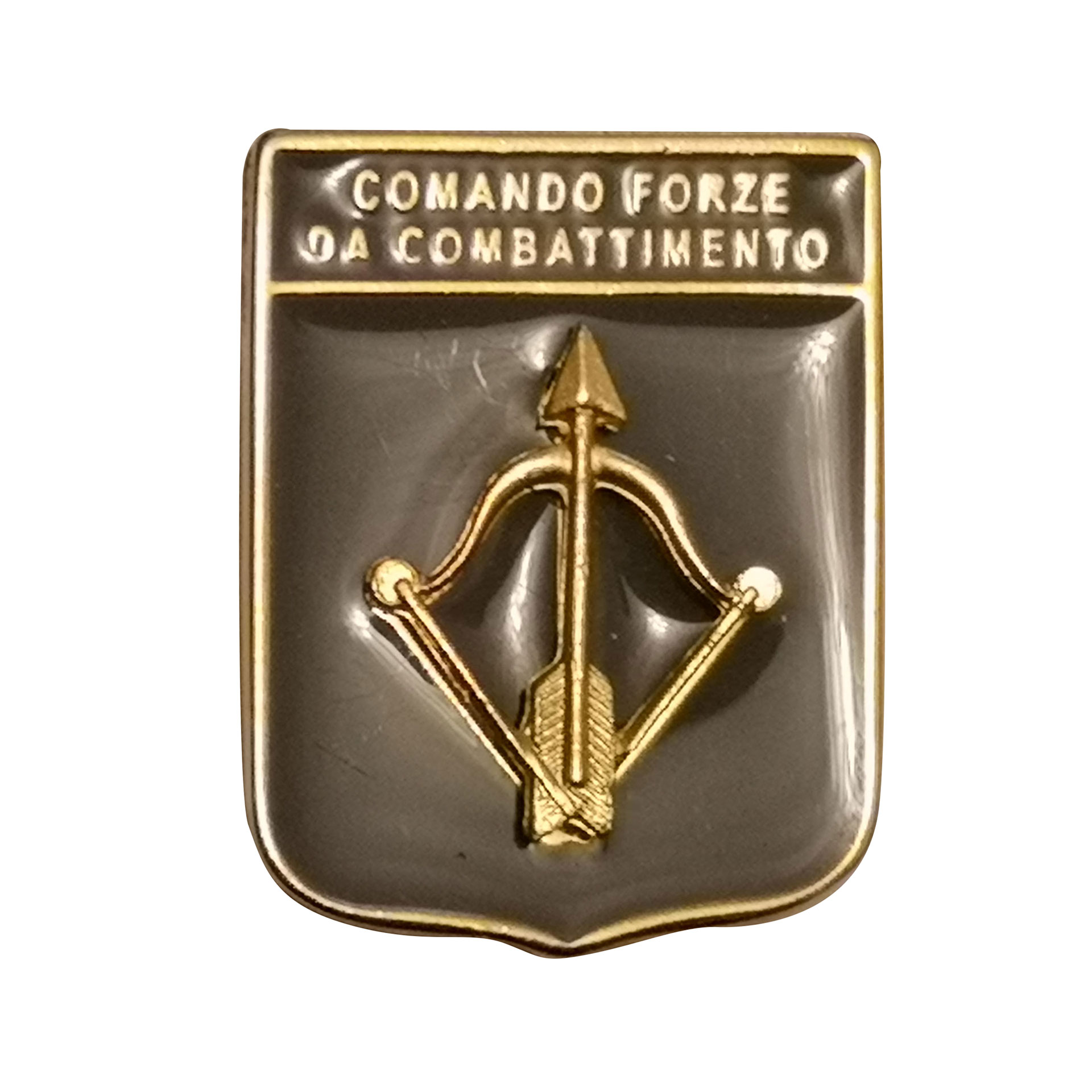 DISTINTIVO DA CAMICIA 25X32MM IN METALLO COMANDO FORZE DA COMBATTIMENTO