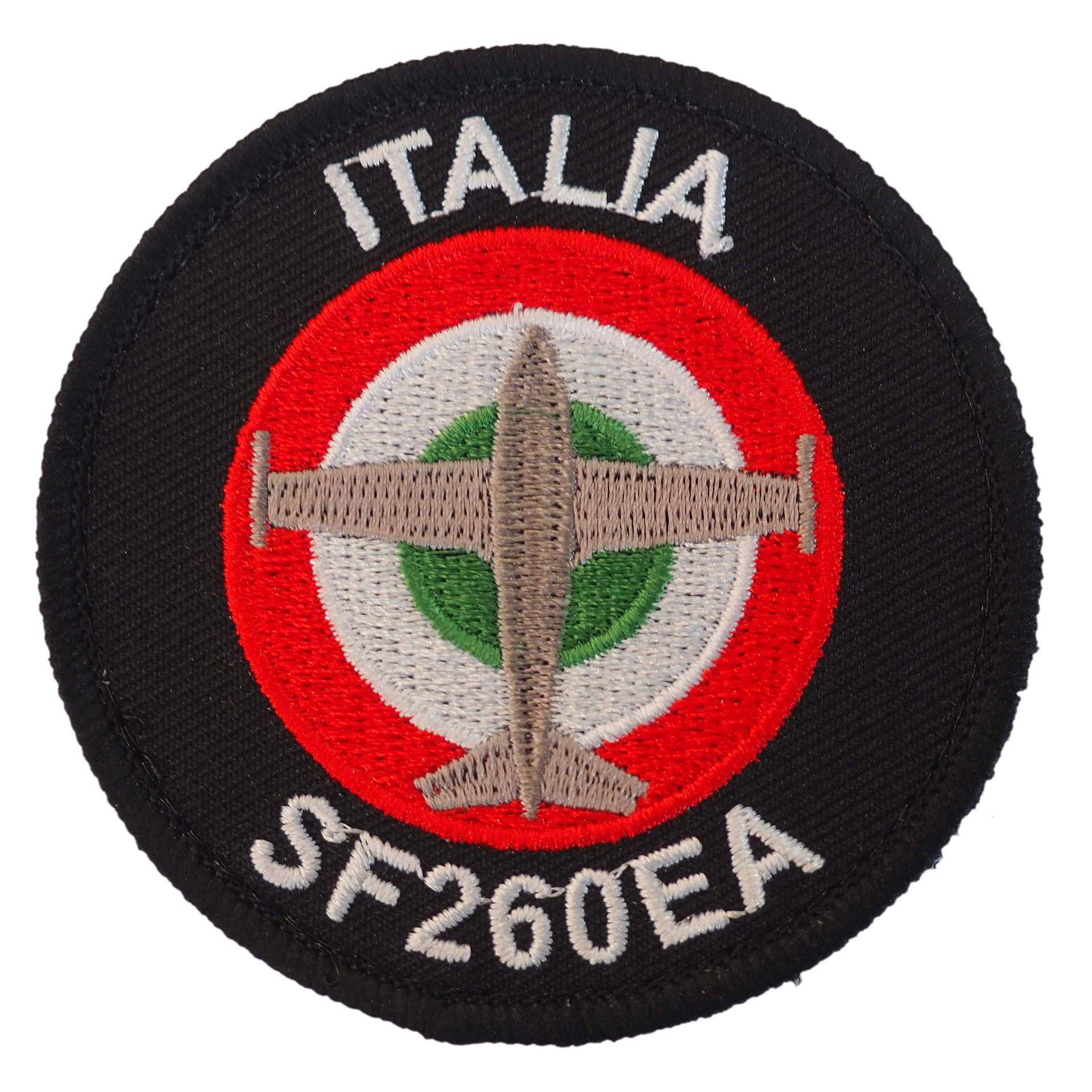 PATCH RICAMATA CON VELCRO DIAMETRO 75MM SF260EA