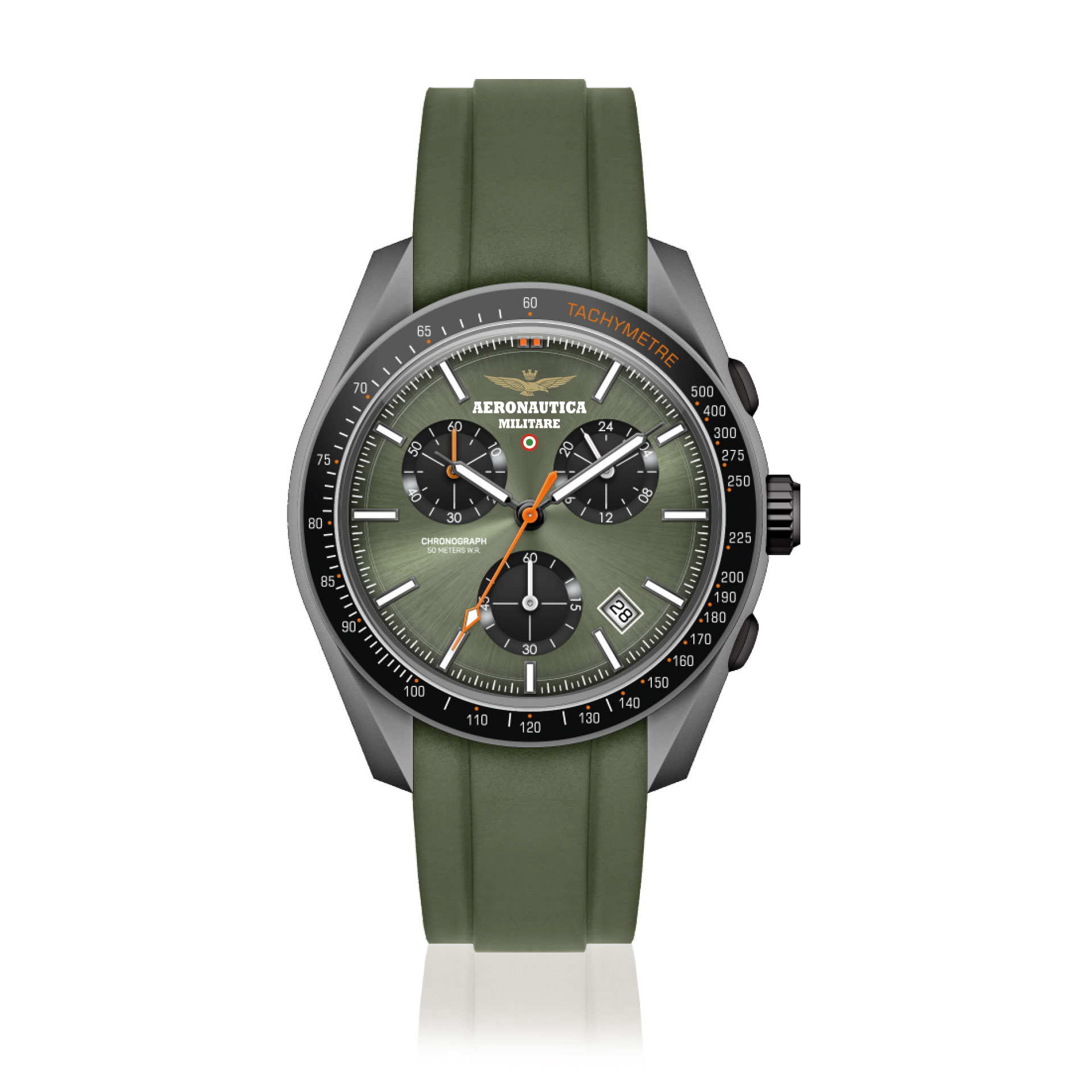 LIMA OROLOGIO CON CASSA ABS 41 MM MOVIMENTO QUARZO CINT VERDEPU WATER