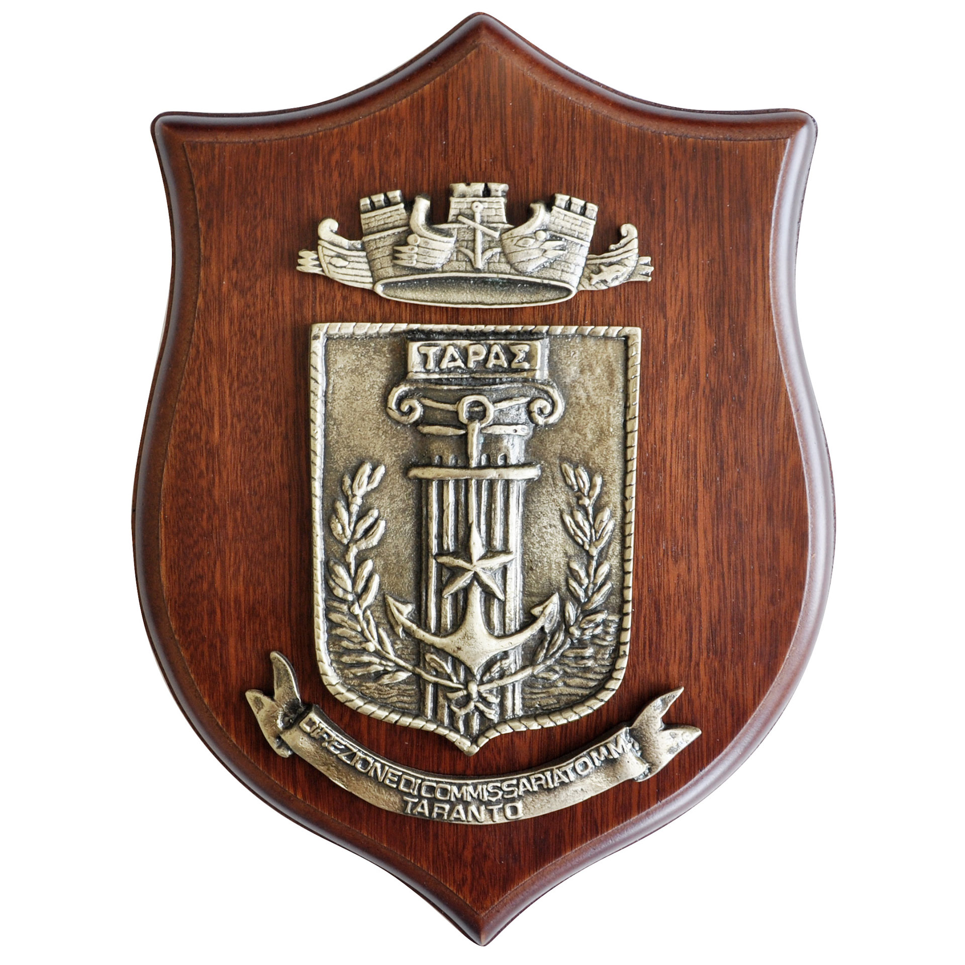 CREST IN METALLO M.M. DIR. DI COMMISARIATO TARANTO