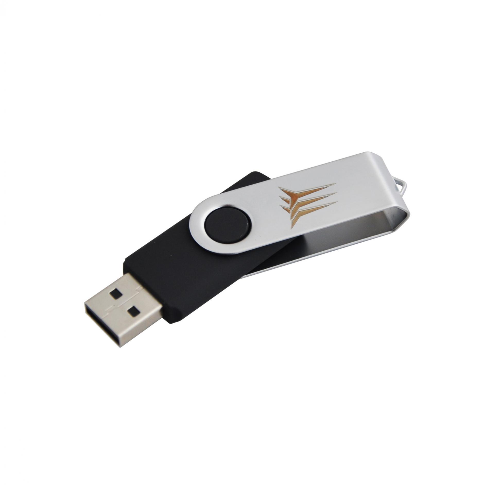 CHIAVETTA USB 16GB CON MECCANISMO ROTAZIONE FRECCE TRICOLORI, DIMENSIONE