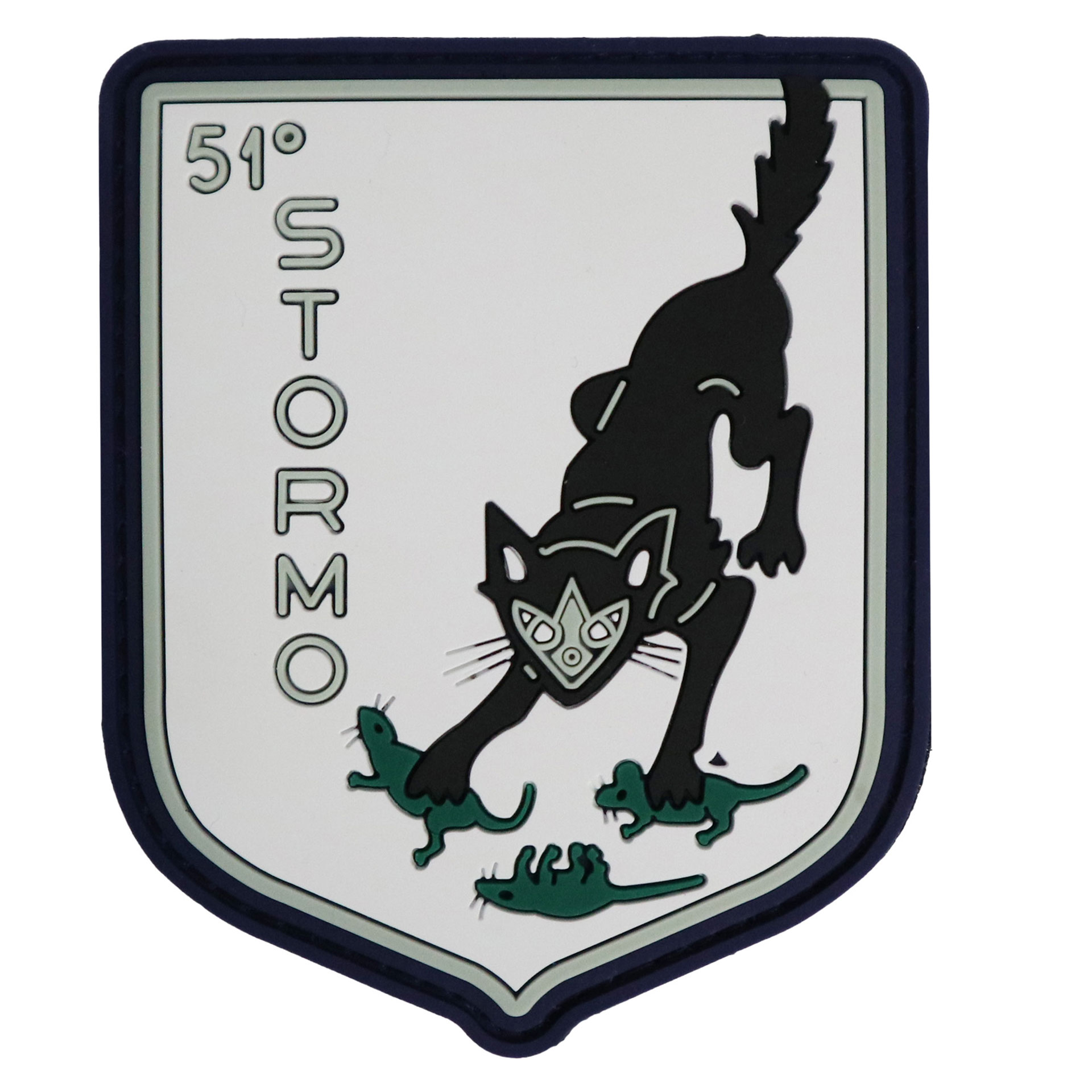 PATCH GOMMATA CON VELCRO 70X90MM 51 STORMO