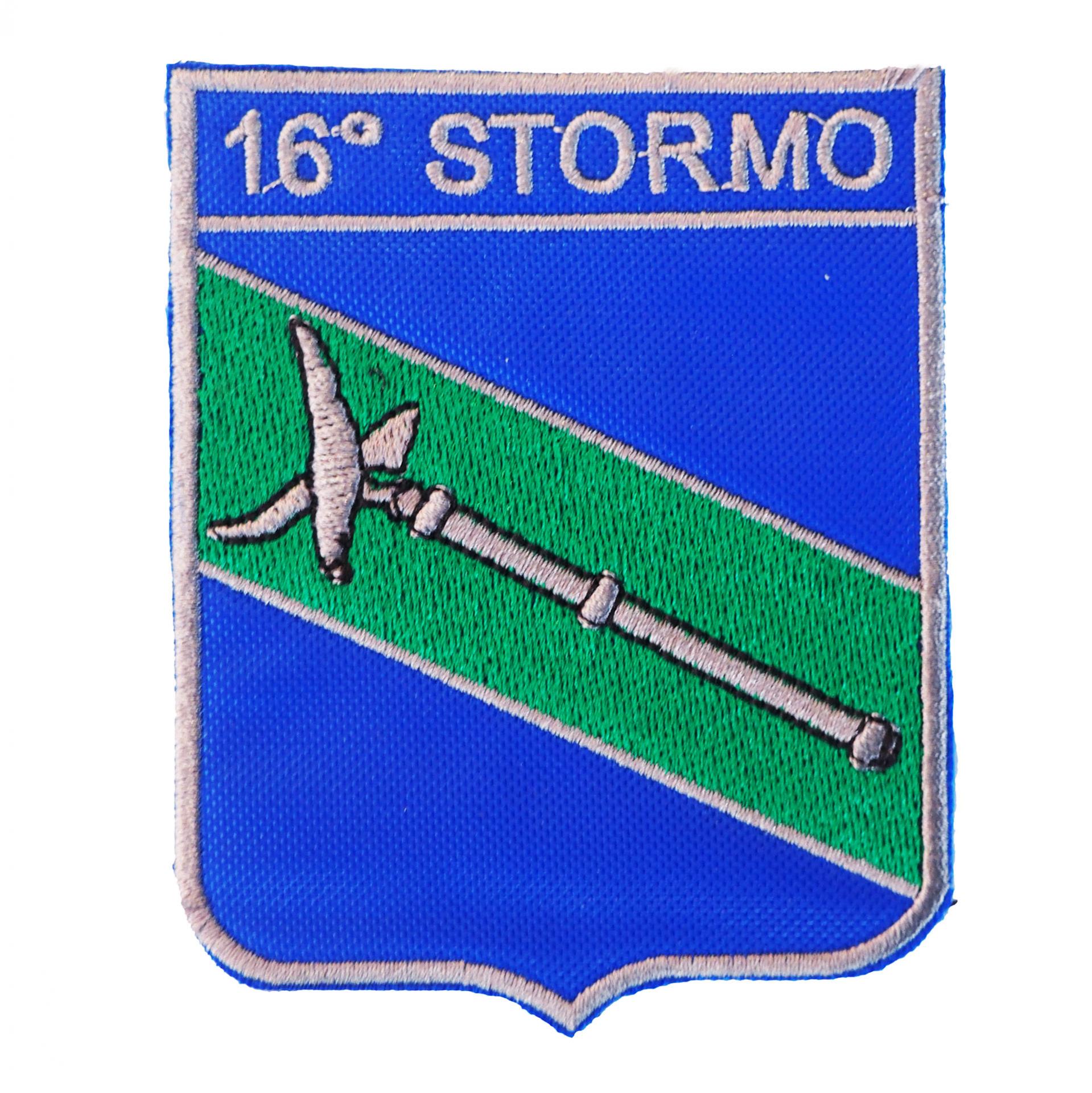 PATCH RICAMATA CON VELCRO 70X90MM 16 STORMO