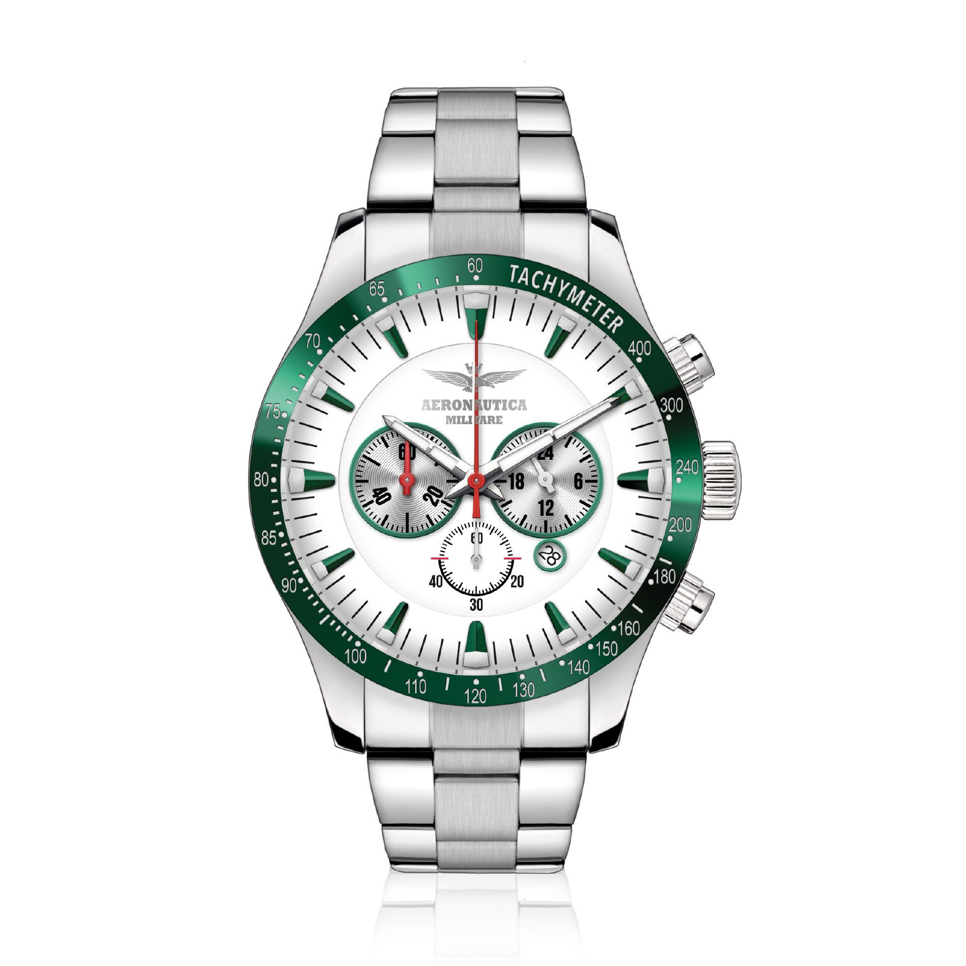 ECHO OROLOGIO CON CASSA IN ACCIAIO 45MM MOVIMENTO CRONOGRAFO OS20 MIYOTA
