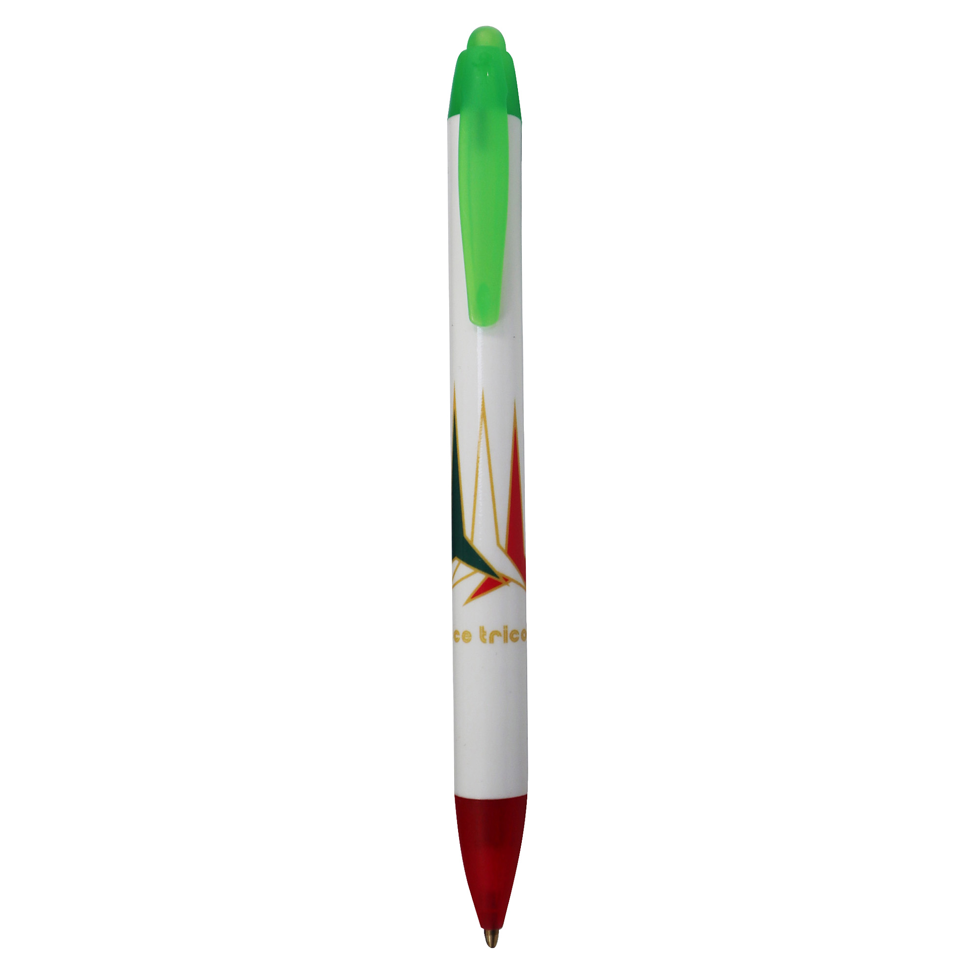 PENNA IN PLASTICA , REFILL BLU, FUSTO STAMPATO 360?,LOGO F.T.