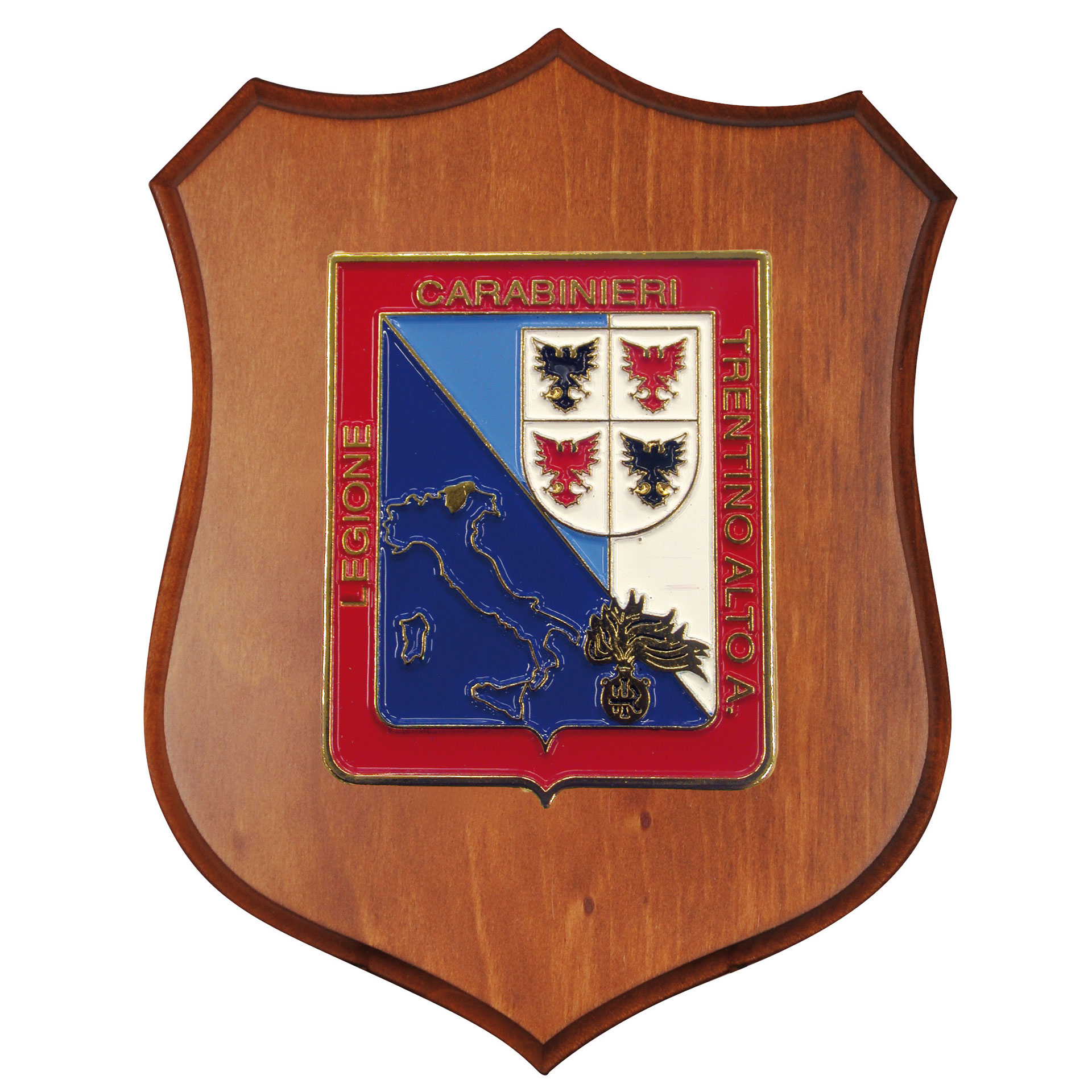 CREST CARABINIERI REGIONE TRENTINO ALTO ADIGE MIS CM 22,5X17,5