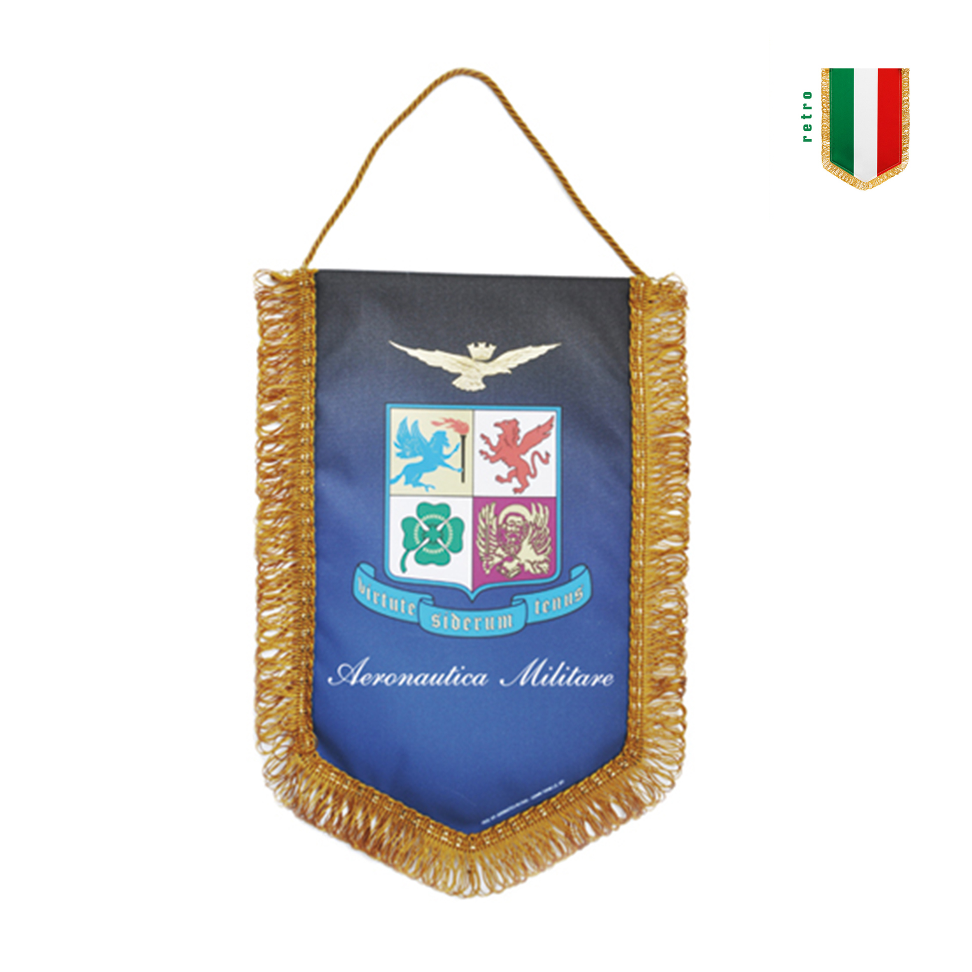 GAGLIARDETTO PENTAGONALE 35X25 CM A.M.