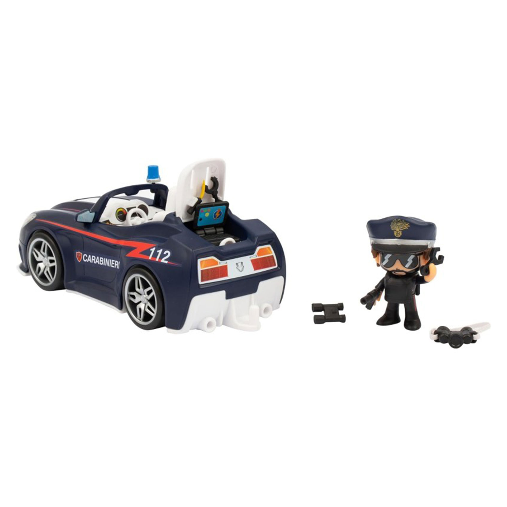 AUTO CON PERSONAGGIO CARABINIERI