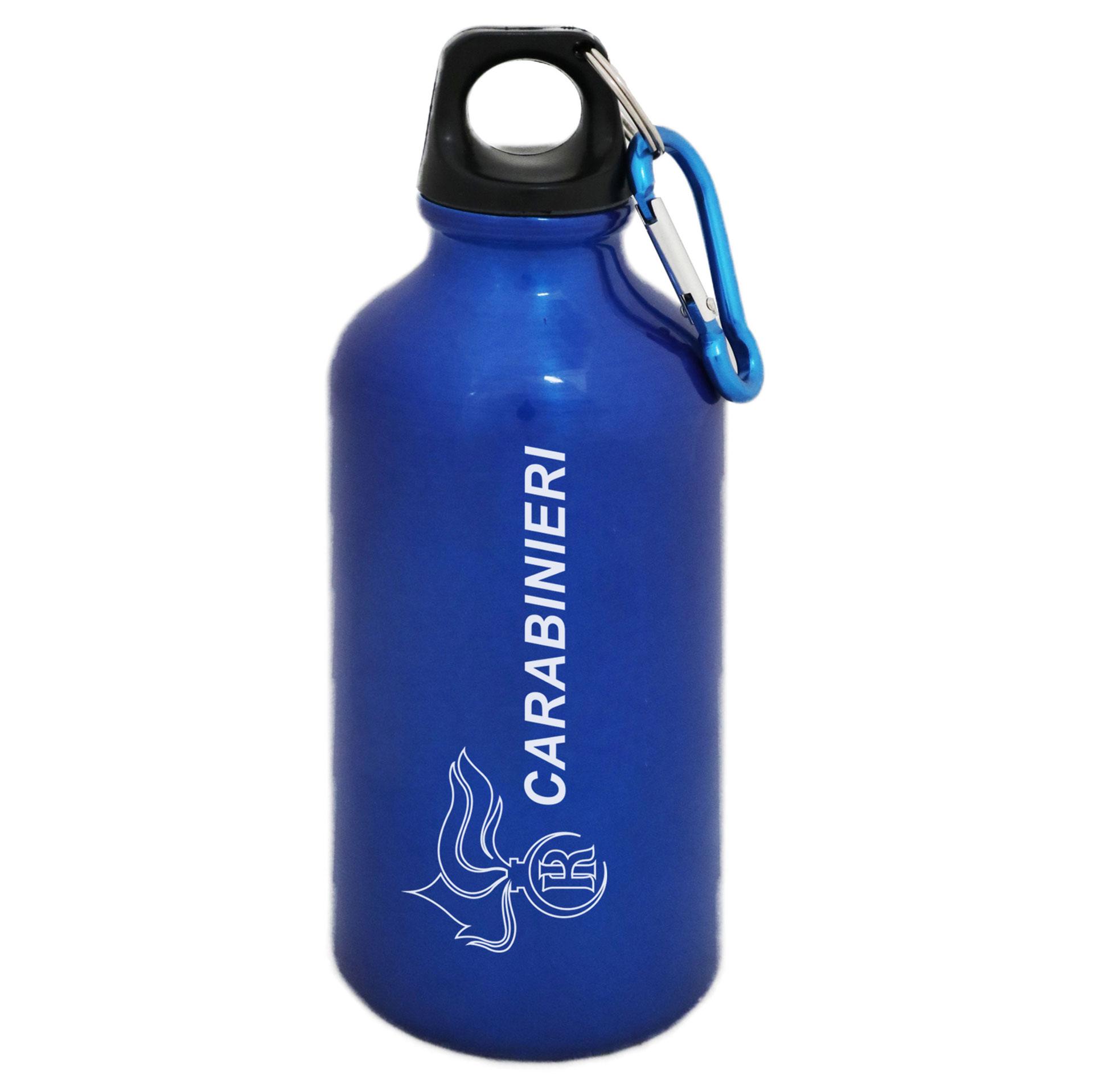 BORRACCIA WATERPROOF CON MOSCHETTONE CAPACITA' 400ML LOGO CARABINIERI