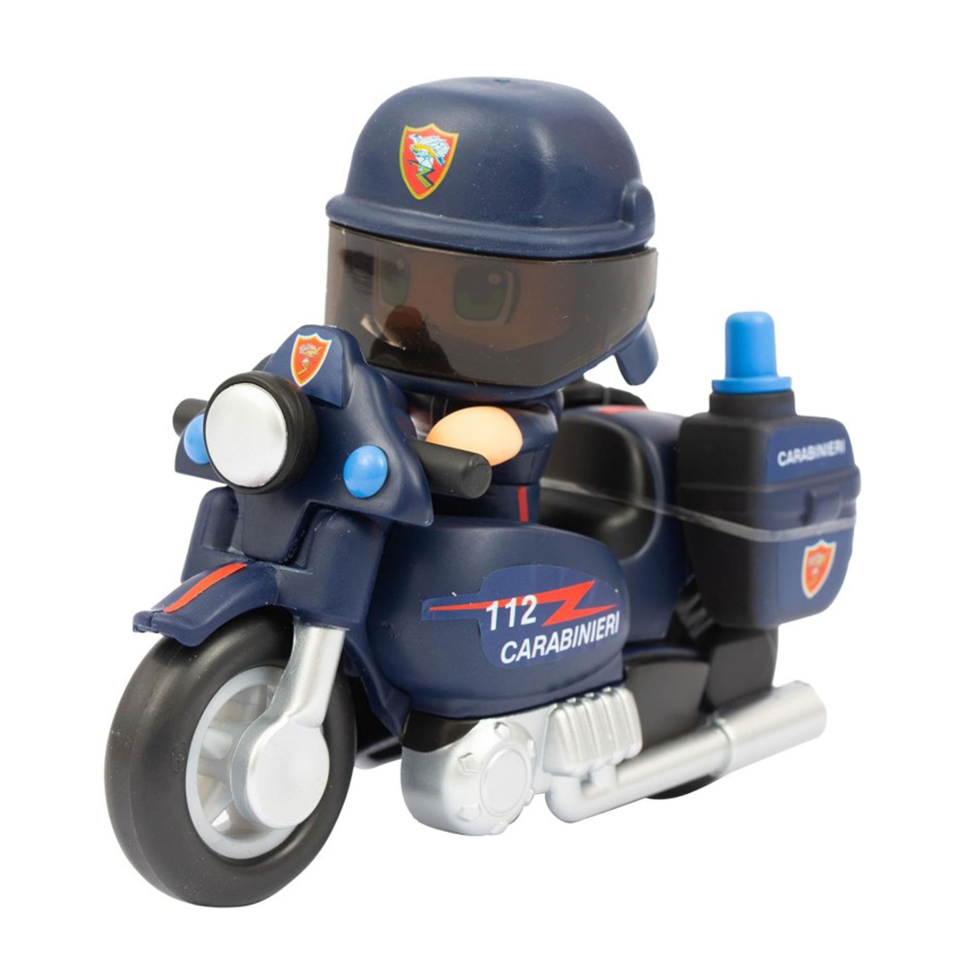 MOTO CON PERSONAGGIO CARABINIERI