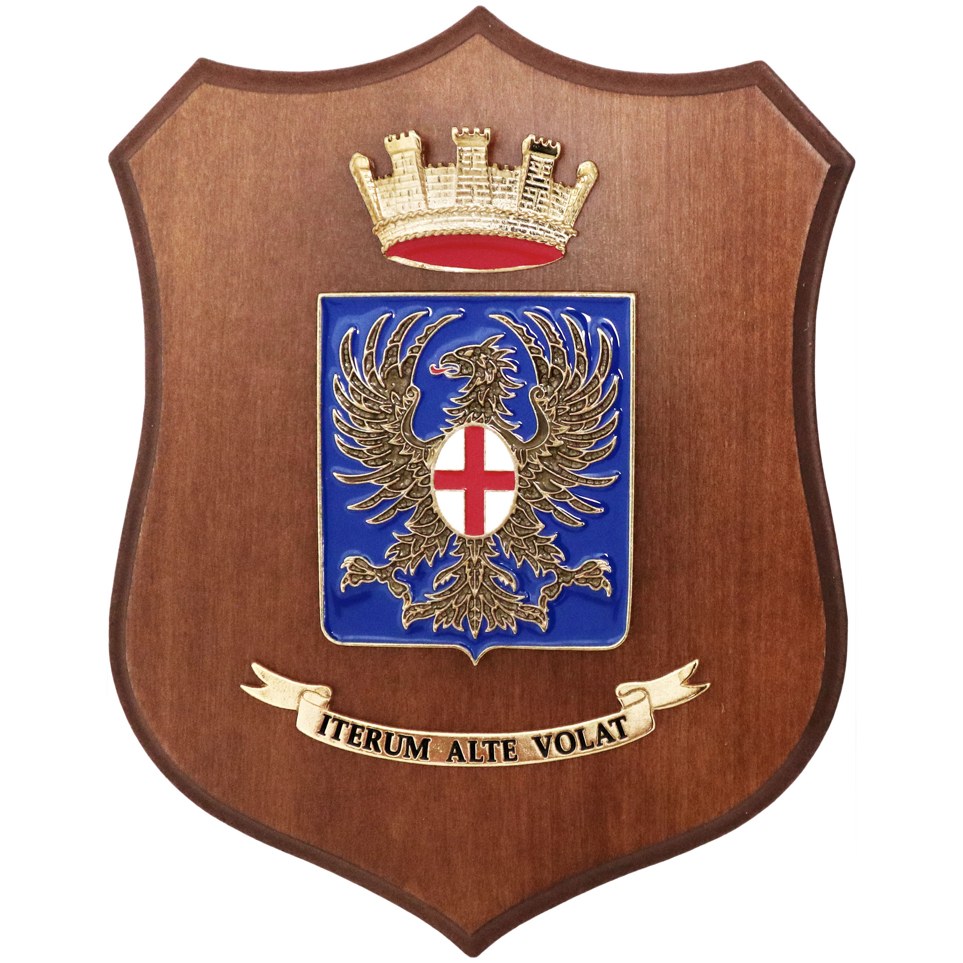CREST IN METALLO SMALTATO SCUOLA TEULIE' E.I.