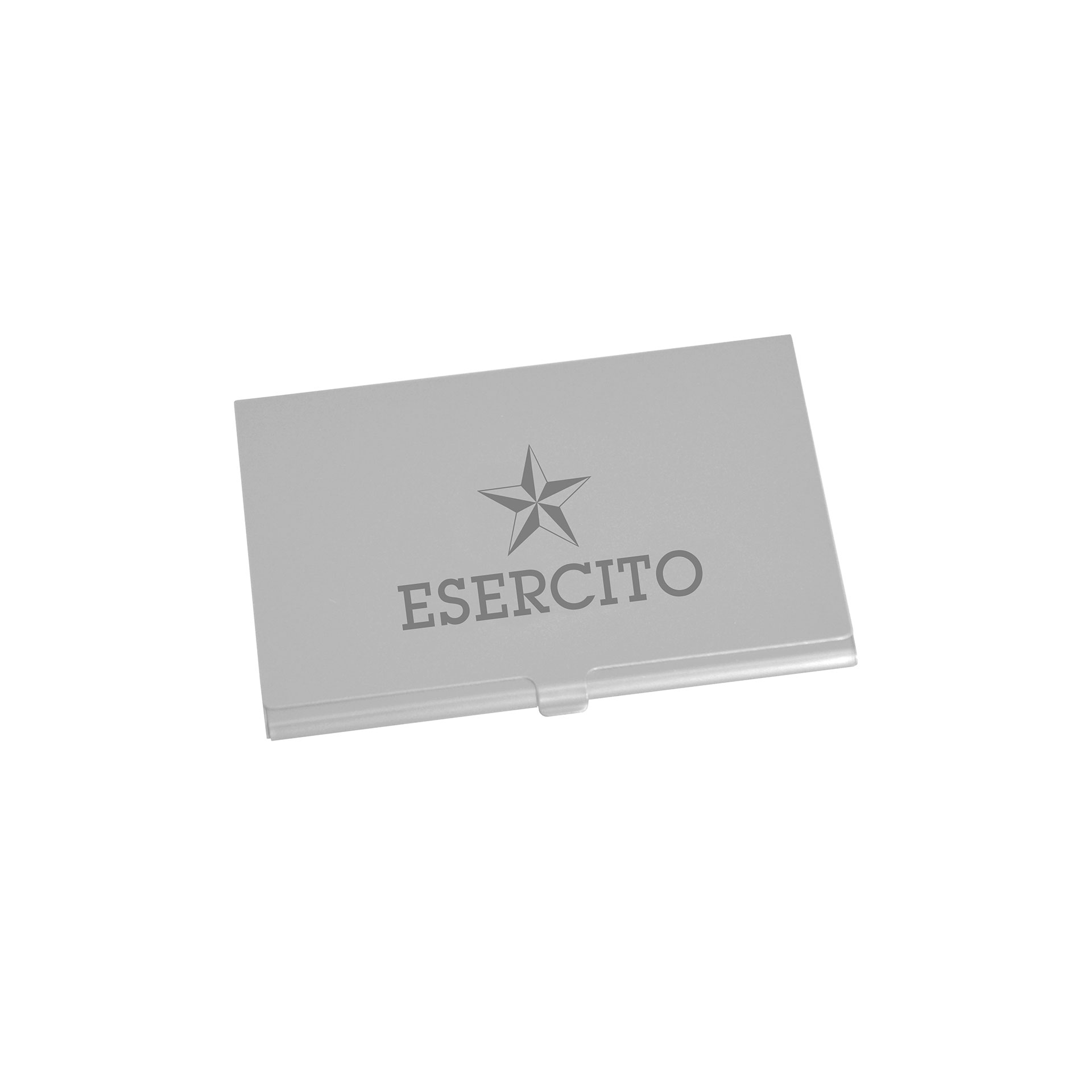 PORTABIGLIETTI DA VISITA IN ALLUMINIO ARGENTO