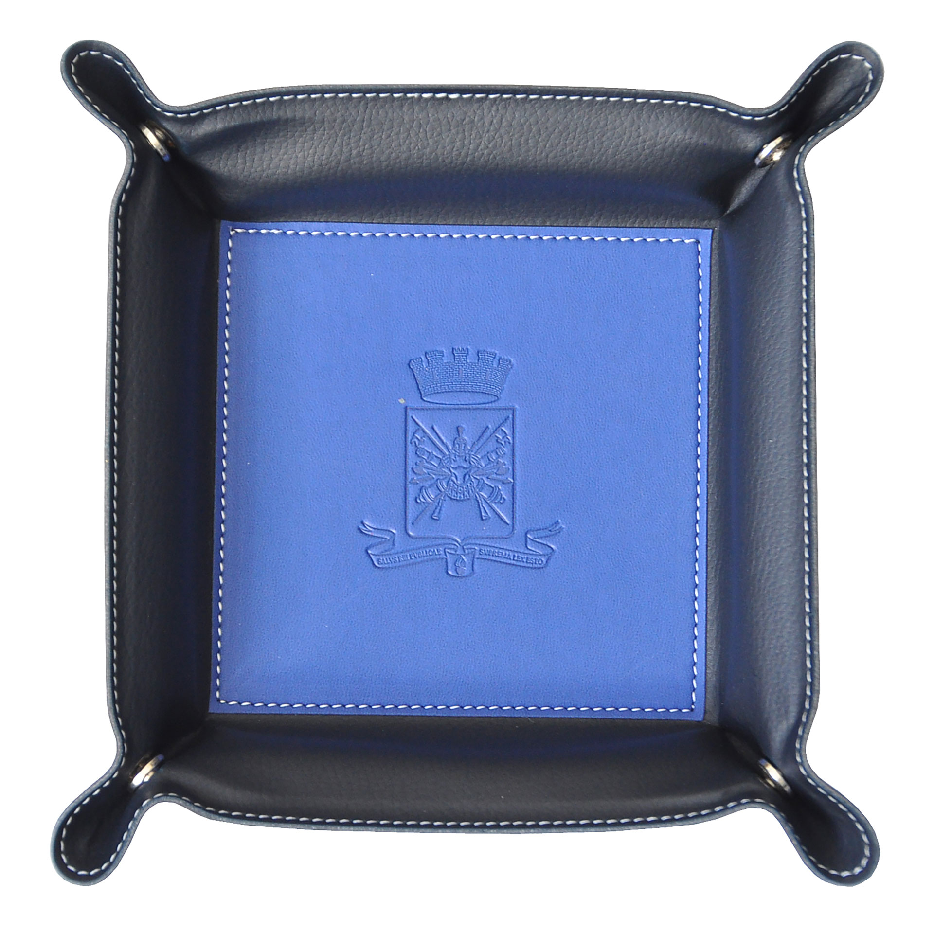 VUOTATASCHE STEMMA ARALDICO BLU