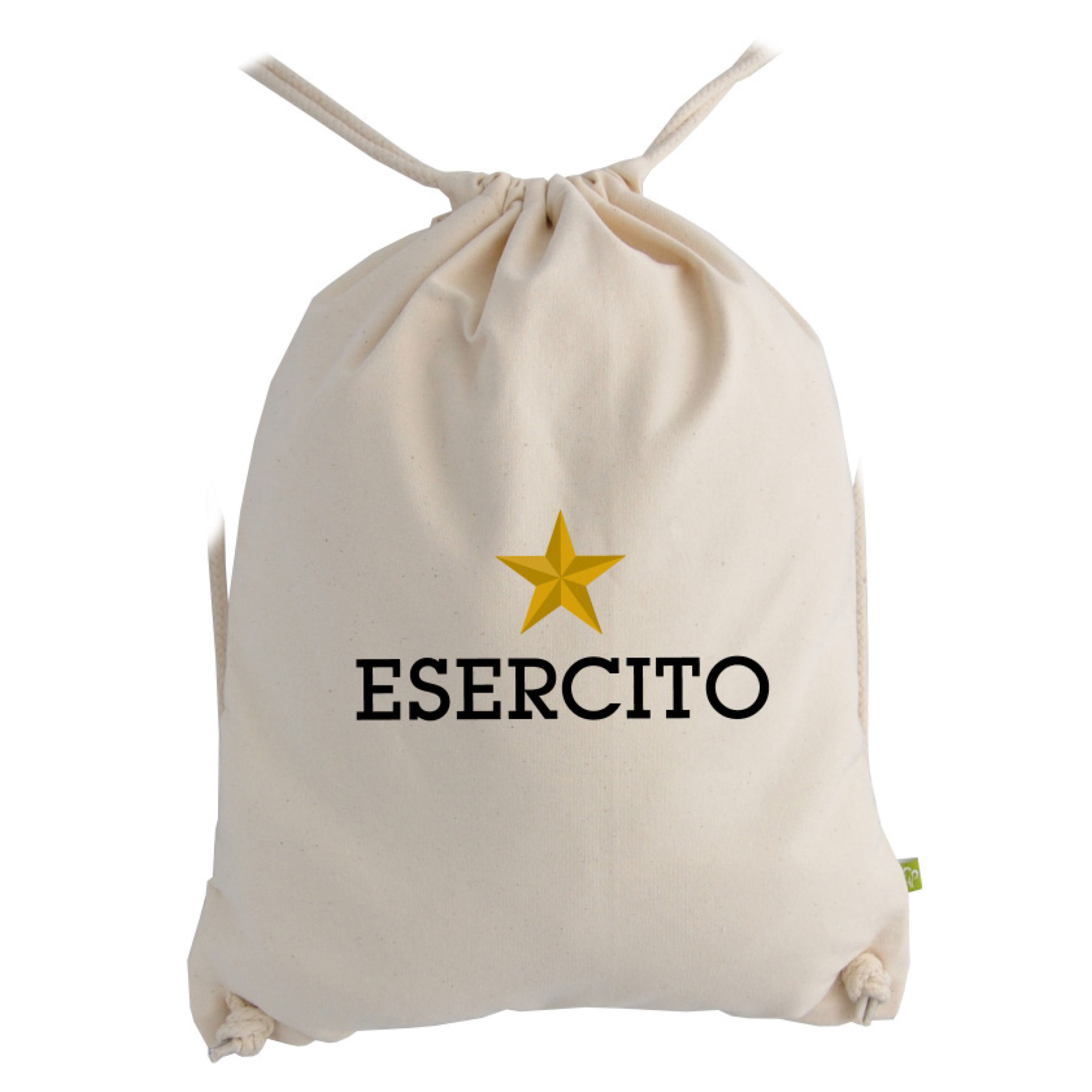ZAINO A SACCA ORGANIC GYMSAC ECRU