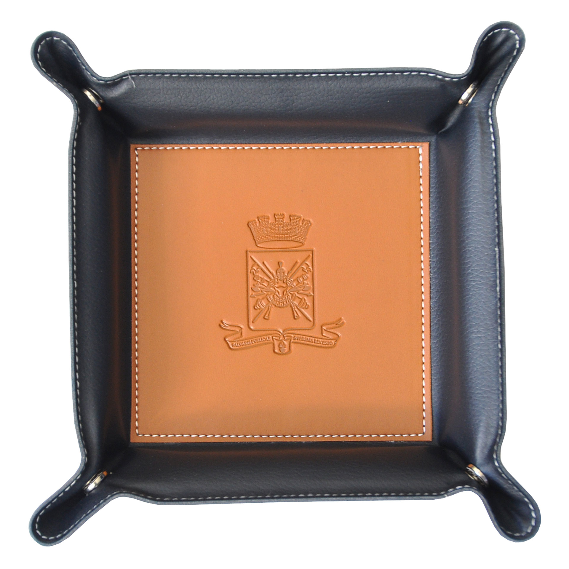 VUOTATASCHE STEMMA ARALDICO MARRONE