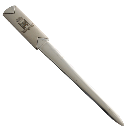 TAGLIACARTE IN METALLO LOGO INCISO EI