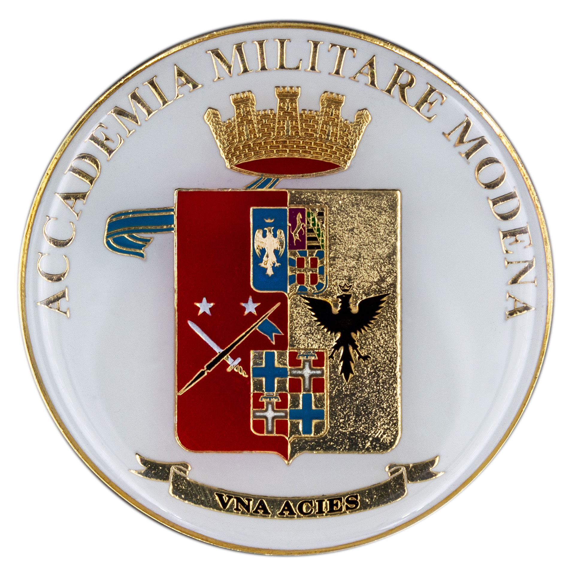 FERMACARTE IN METALLO SMALTATO ACCADEMIA MILITARE MODENA E.I.