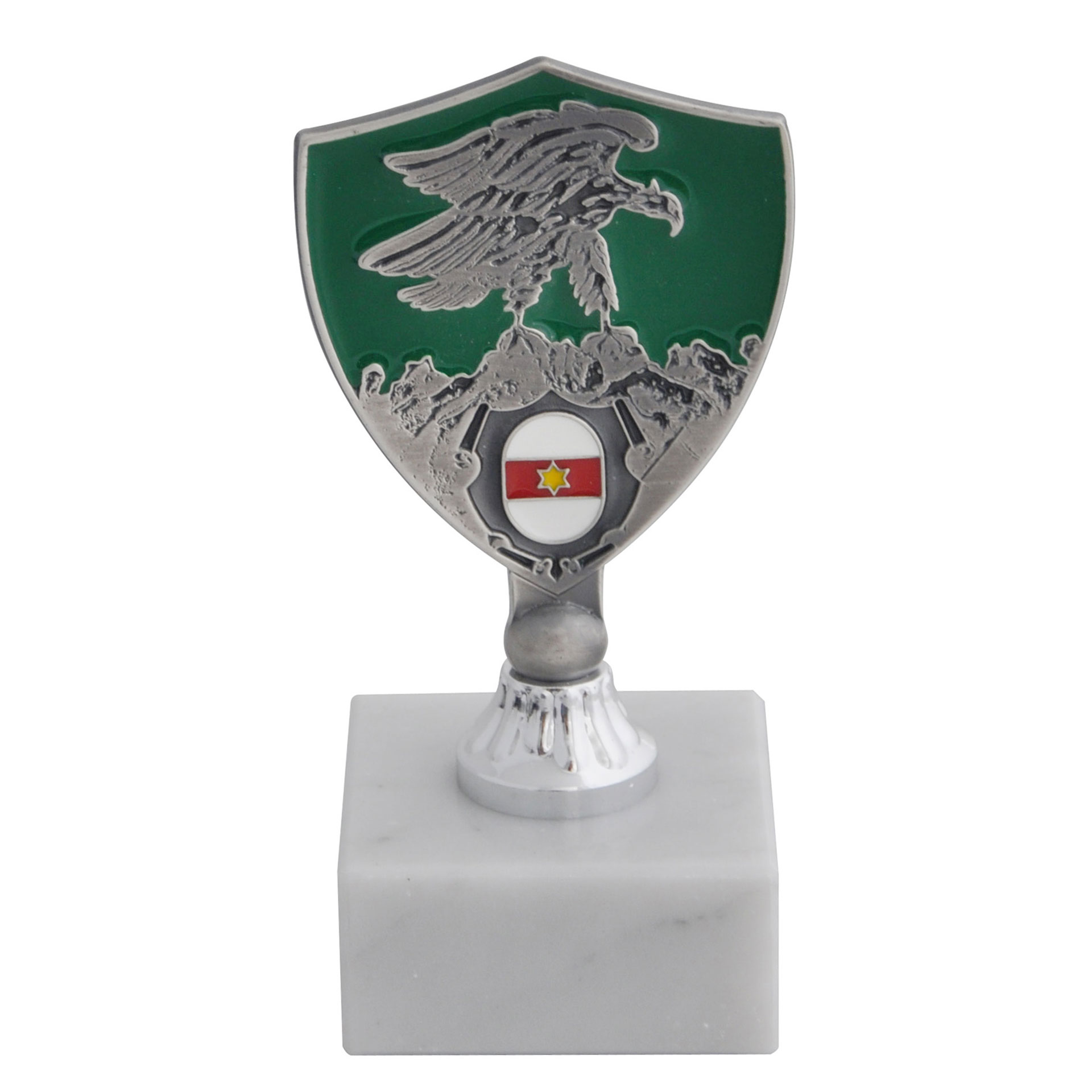 TROFEINO IN METALLO LOGO SMALTATO COMANDO TRUPPE ALPINE E.I.