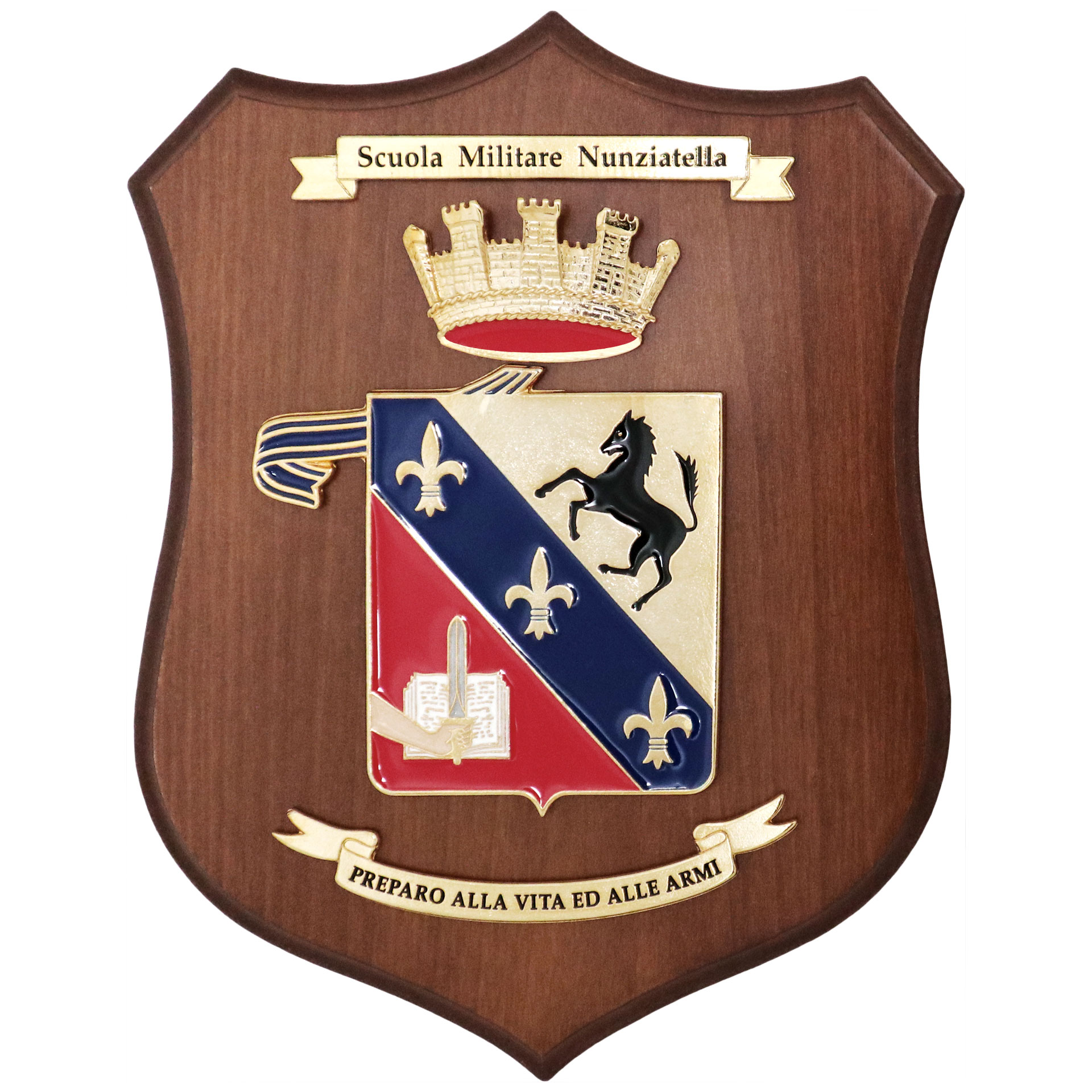 CREST IN METALLO SMALTATO SCUOLA NUNZIATELLA E.I.